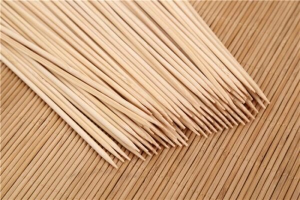 Camping Wooden Color Bamboo BBQ Skewers   Fountain Bamboo BBQ Sticks (30cm)