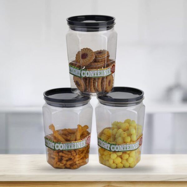 Air Tight Kitchen Storage Container (Approx - 1100Ml, Set of 6pcs)