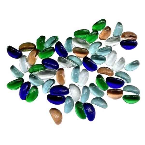 3_3a5be0cc-1c1e-40ee-97c3-7cec5048314f.jpg Glass Gem Stone, Flat Round Marbles Pebbles for Vase Fillers, Attractive pebbles for Aquarium Fish Tank.
