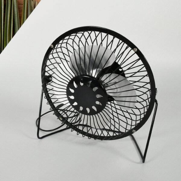 3_536154ac-7e86-4685-8103-dfedad29c7b3.jpg USB Table Desk Personal Metal Electronic Fan, Compatible with Computers, Laptops, Student Dormitory, Suitable For Office, School Use (1 Pc)