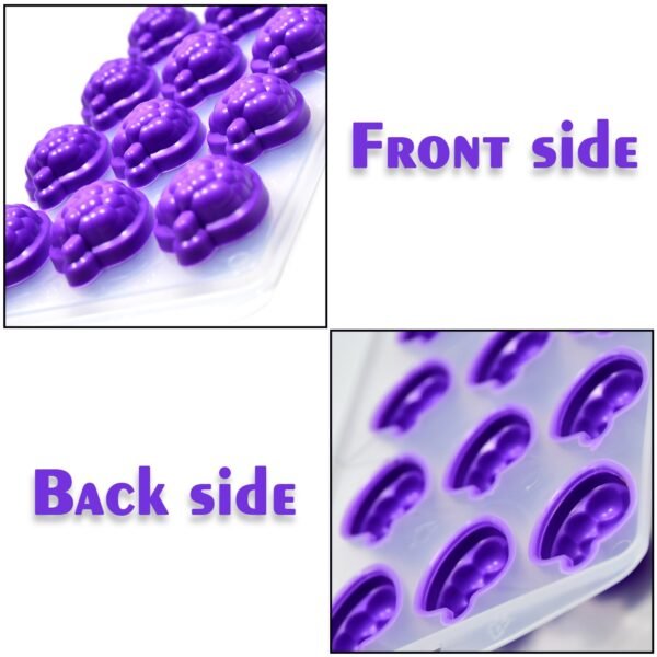 Mix design Ice Trays Freezer with Easy to Release Flexible Silicone shape ice cavity