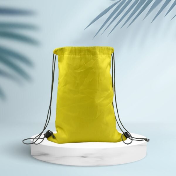 Portable Dori Bag Inside silver with coating Drawstring Backpack