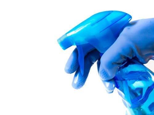 Flock line Reusable Rubber Hand Gloves (Blue) - 1pc