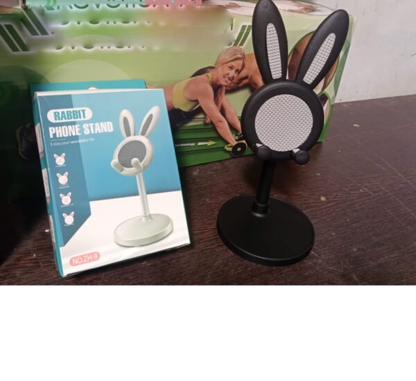 3_6efa7c92-9501-4657-b677-0cc603a027aa.jpg Cute Bunny Phone Stand, Angle Height Adjustable Phone Stand for Desk, Kawaii Phone Holder Desk Accessories, Easter Bunny Gifts Favor for Girl & Boys Accessories for Phone, Tablet, Easter Gifts Favors