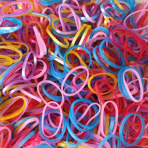 3_7f511abc-e144-434b-8264-68ae683225a6.jpg Strong & Reusable Rubber Bands: Multicolor for Office, Home & School, Hair accessories