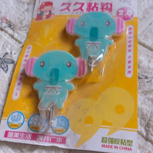 Strong Self-Adhesive Hooks (2 Pc): Heavy Duty, Waterproof, All-Purpose