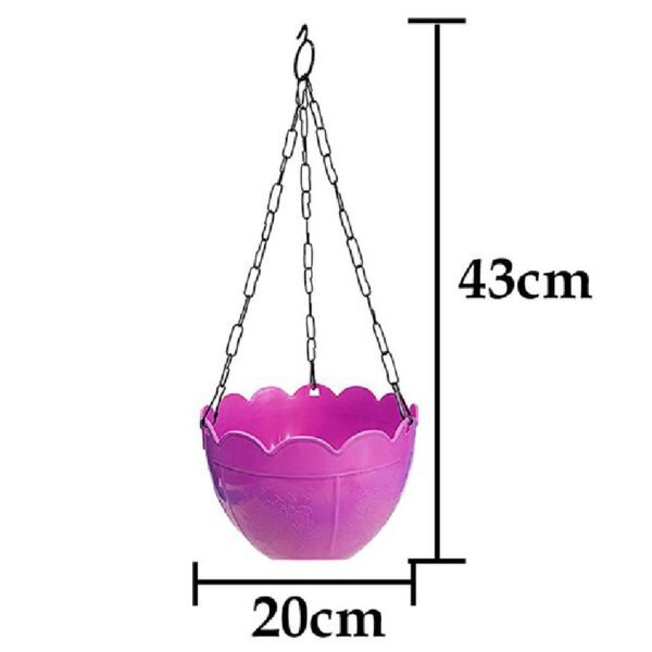 Flower Pot Plant with Hanging Chain for Houseplants Garden Balcony Decoration