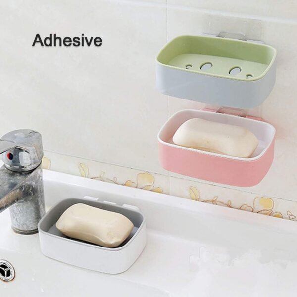 3_92566ee4-d306-4c9b-9985-09769d26d211.jpg Soap Dish with Drain Soap Holder, Soap Saver Easy Cleaning, Soap Tray for Shower Bathroom Kitchen ,Sabudani (1 Pc)