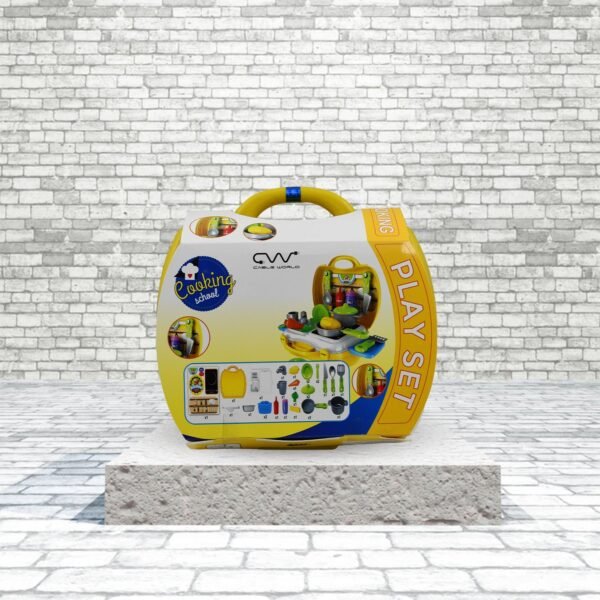 3_94f6d317-557c-454f-a4af-2373006461ac.jpg Cooking Toy Plastic Kids Cooking School Play Set (26 Pc Set)