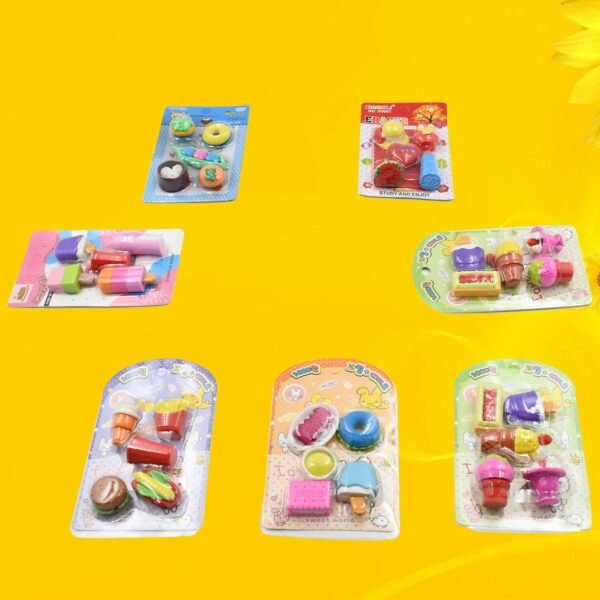 3_96a75f70-1234-4387-871f-b780392658fb.jpg Mix Design Fancy Erasers Set (1 Set)