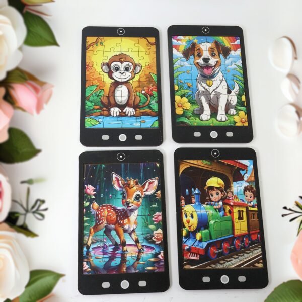 Kids Mini Cartoon Jigsaw Puzzle – 1 Pc Mix Design