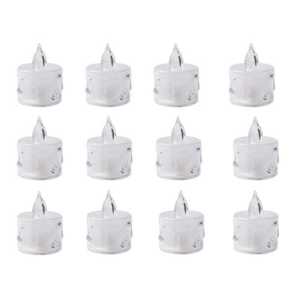 Flameless Acrylic LED Tealight Candles for Festival Decor (24 Pc)
