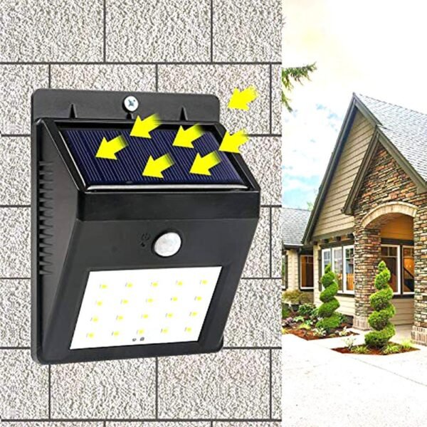 3_a1a9e7b7-7d04-4242-bee1-80bc61d5de99.jpg Solar Security LED Night Light for Home Outdoor / Garden Wall (Black) (30-LED Lights)