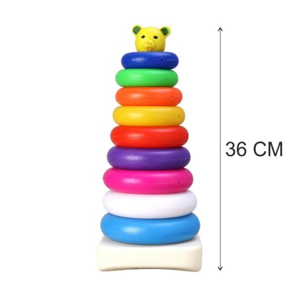 3_b3b2153d-8867-40de-a408-3cee8cae4096.jpg Plastic Baby Kids Teddy Stacking Ring Jumbo Stack Up Educational Toy 9pc