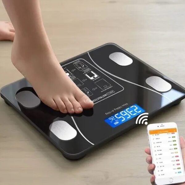 Bluetooth Digital Body Fat & Weight Scale with BMI Tracking for iOS & Android