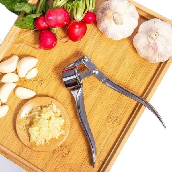 Stainless Steel Garlic Press Crusher ,Crusher ,Squeezer ,Masher ,and Lemon Juicer