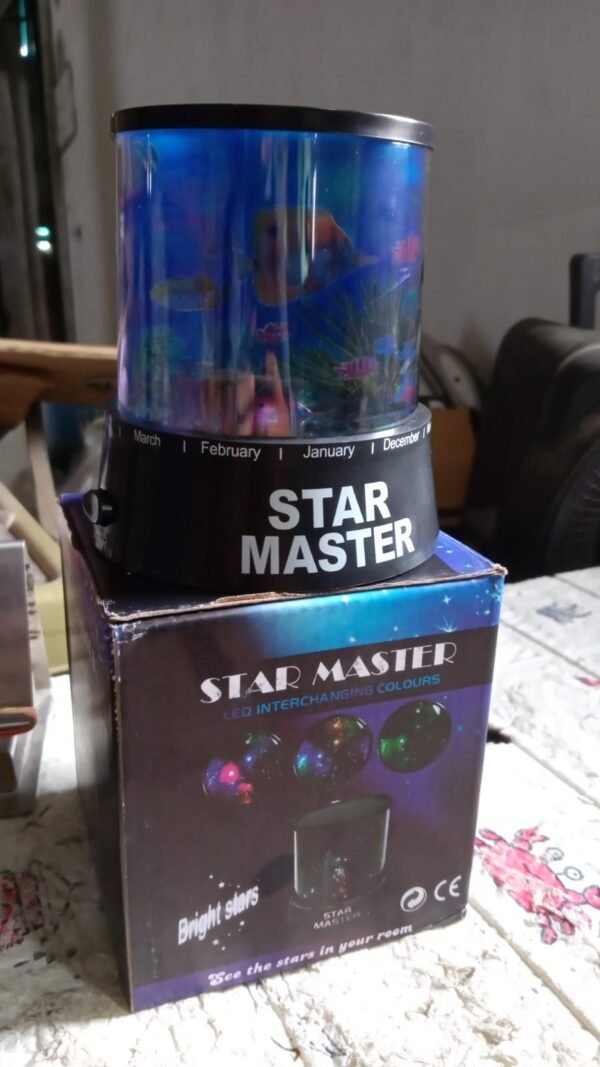 LED Projector Night Light – 3 Battery Lamps (1 Pc, Battery Not Included)