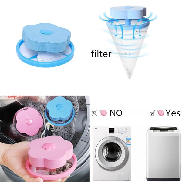 Washing Machine Floating Filter Lint Mesh Bag Net Pouch Hair / Lint Catcher
