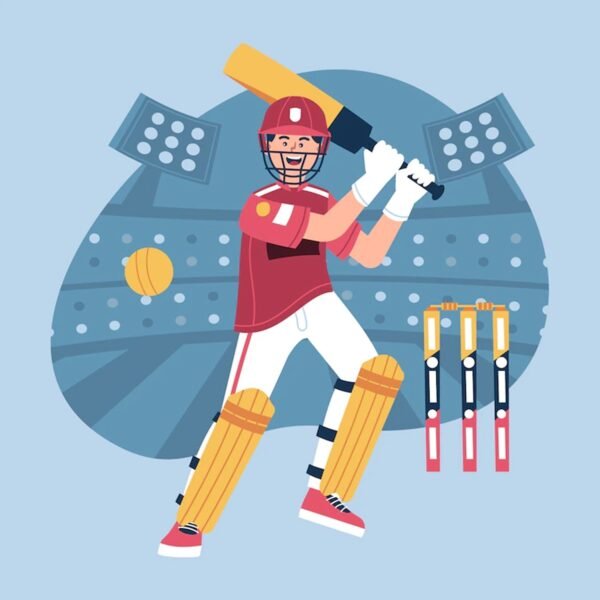 Plastic Cricket Bat and Ball Toy for Kids