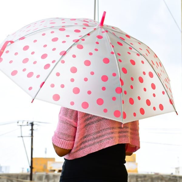 3_fe97bb43-1550-4603-b10b-6e441cf16caf.jpg Dot Printed Umbrella for Men and Women Multicolor