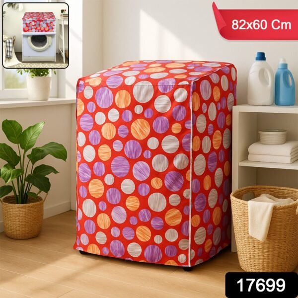Waterproof Washing Machine Cover for Front Load Machines 82x60 cm (1 Pc)