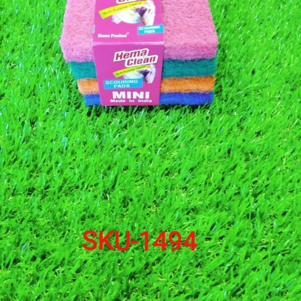 Kitchen Scrubber Pads for Utensils / Tiles Cleaning (Pack of 4)