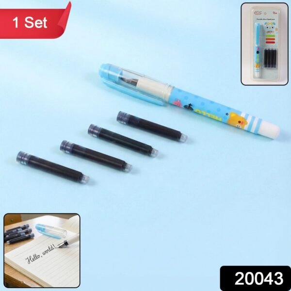 Cute Cartoon Liquid Ink Pen Set