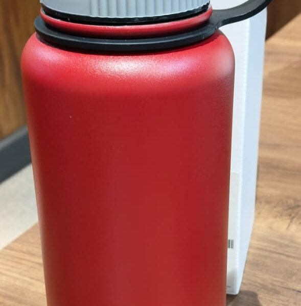 Red Stainless Steel Double Wall Vacuum-Insulated Drink Water Bottle (1000 ML)