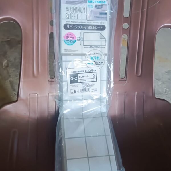 Aluminium Kitchen Wall Sheet Aluminium Without Adhesive (3 Pc / 50x90 Cm)