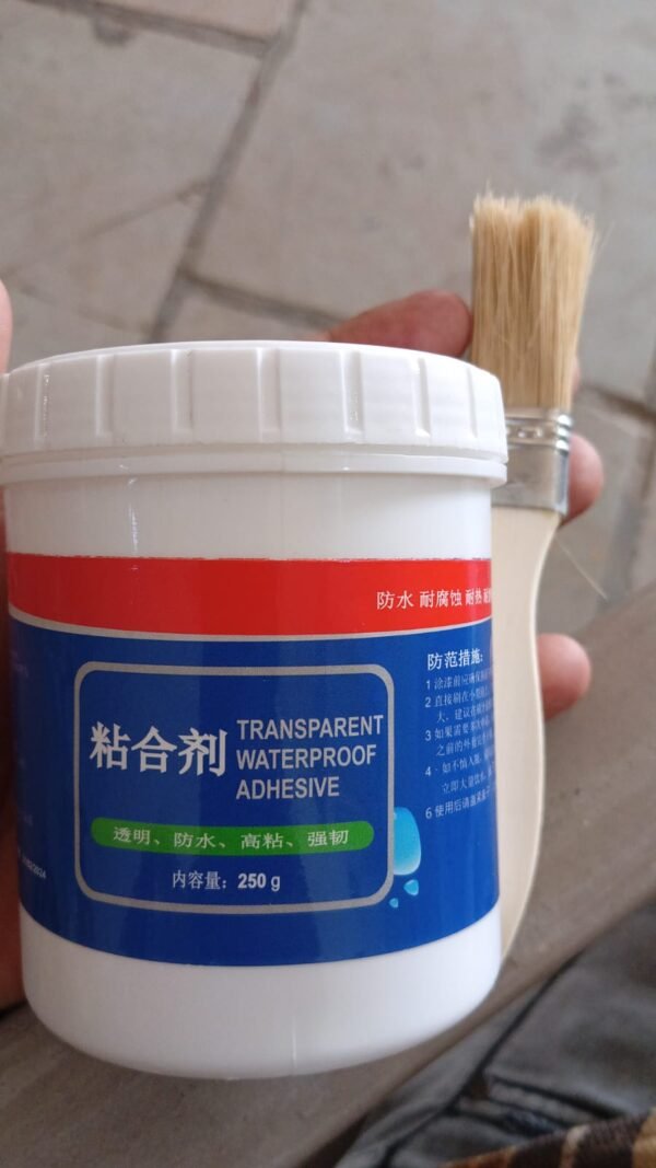 Transparent Waterproof Glue 250g with Brush