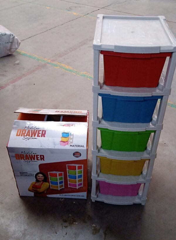 3dc56584-ed62-4562-a397-8ab6d113eff4.jpg Multipurpose Modular Drawer Organizer Storage Box - 5 Layers