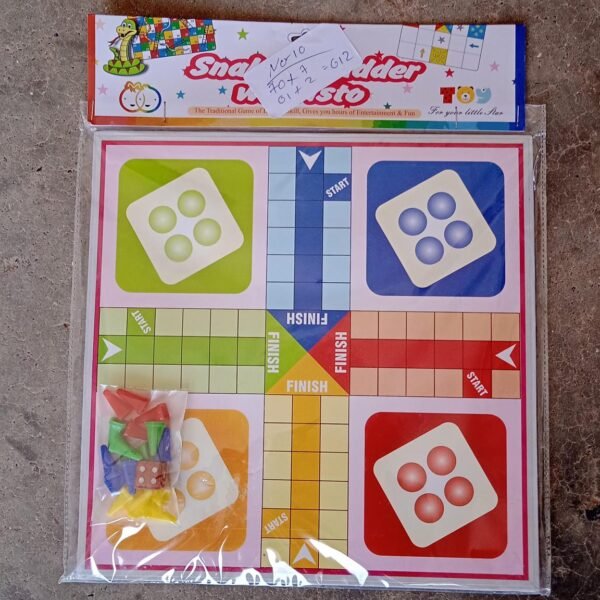 Family Board Game with Two Modes  2 to 4 Players - Age 3 Years and Above (2 in 1)