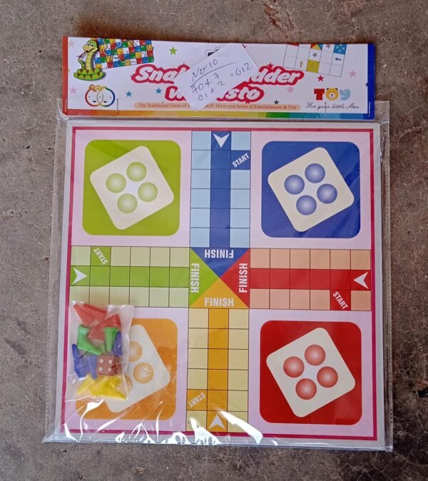 Family Board Game with Two Modes  2 to 4 Players - Age 3 Years and Above (2 in 1)