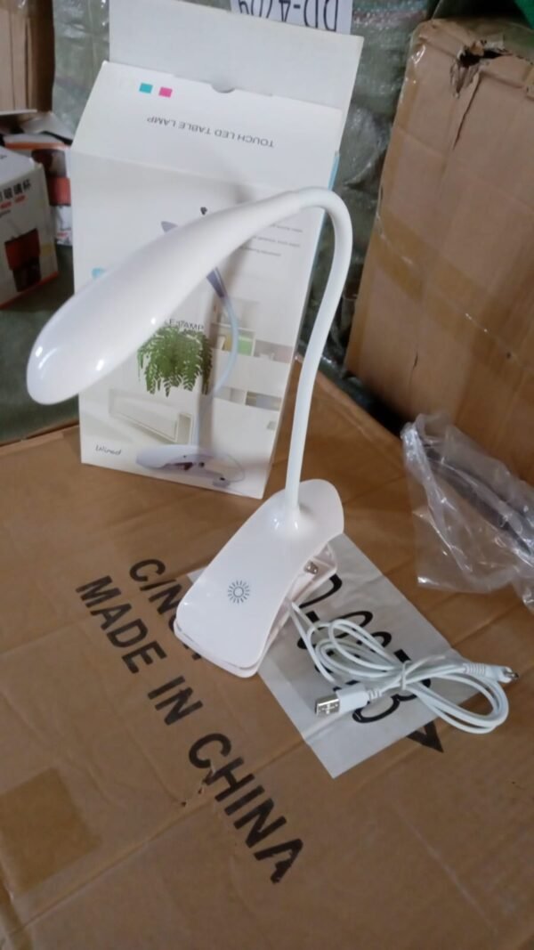 Desk Lamp Adjustable Gooseneck USB Rechargeable 3 modes