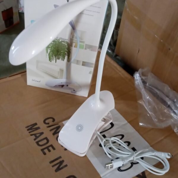 Desk Lamp Adjustable Gooseneck USB Rechargeable 3 modes