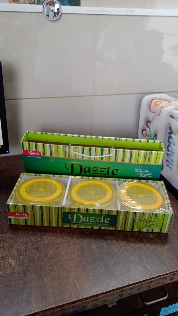 3f44b3ce-e9ca-4f27-891b-8a876b4e1eb7.jpg Dazzle Glass Bowl Set Mixing / Storage Bowls with Lids (3 pcs Set)