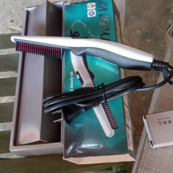 3f552ced-8611-4f63-8bc2-409516a6dcea.jpg Electric Hair Straightening Comb Portable Straight Beard Comb (1 Pc)