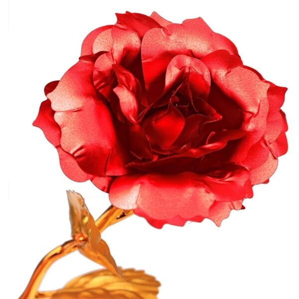 24k Gold Rose,hicoosee Gold Foil Plated Rose with LOVE Stand and Gift Box