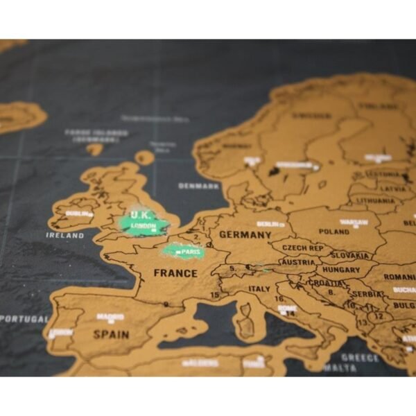 Scratch Off Map Interactive Vacation Poster World Travel Maps