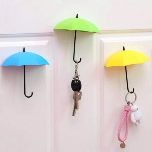 3image_33e29a38-432f-4e82-bbbc-0fa9224c896e.jpg Multipurpose Umbrella Key Hat Holder Wall Hanging Hook Multicolor
