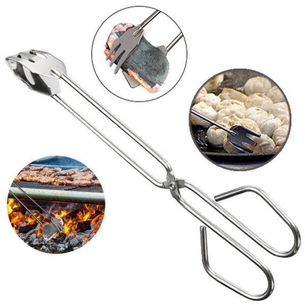 3image_54ee5893-8257-421b-80af-07479bcbb3d6.jpg 31cm Multi-Functional Metal BBQ Tongs for Serving (Clamp, Durable)