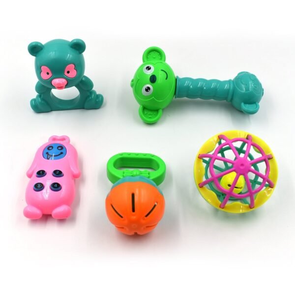 AT38 5Pc Rattles Baby Toy game for kids and babies for playing and enjoying purposes