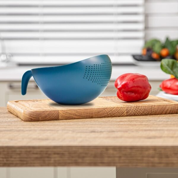 Plastic Rice Bowl Food Strainer Thick Drain Basket Vegetable Fruit 3 Pcs