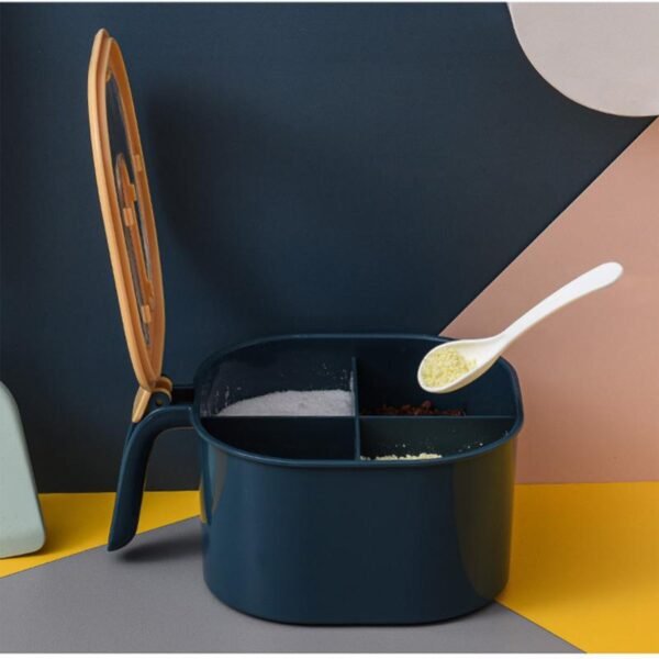 Four Grid Spice Storage Seasoning Box