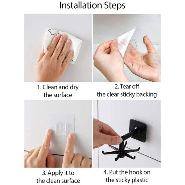 3image_aea1fd80-da72-45ae-86d7-9b4708f76a9f.jpg Rotatable hooks for hanging 360 (1 Pc / Black)