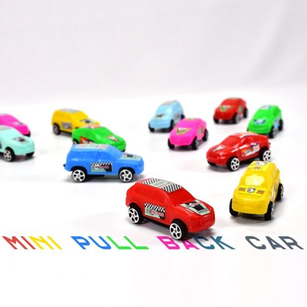 Super City Car Racer Pull-Push Vehicle Toy for Kids (Set of 12 Pcs / Multicolor)