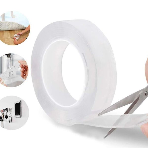 Double Sided Nano Adhesive Tape, 3 meter Washable Traceless Nano Gel Tape