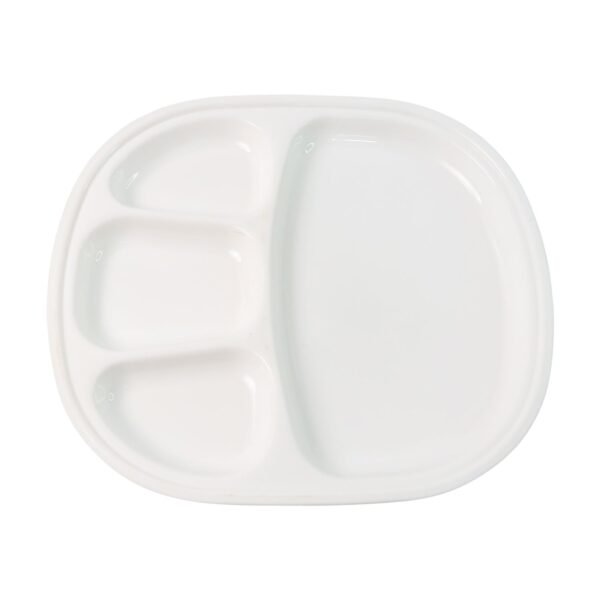 Plastic Large Compartment Dinner Plate / Thali with 4 Sections