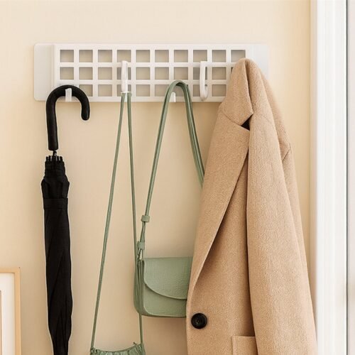 4095.jpg 5Spin Plastic Hanger Hook, Hotel, Bathroom Wardrobe Wall ClothesHanger Hook