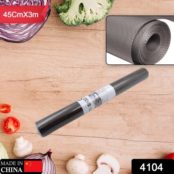 Anti-Slip Mat Liner Roll for Kitchen, Bathroom, Fridge & Shelves (45cmx3m)